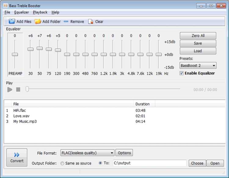 Bassboosted v11 - скачать Bassboosted на Windows совершенно бесплатно