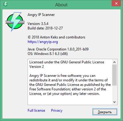 Преимущества использования Angry IP Scanner v3.7.6