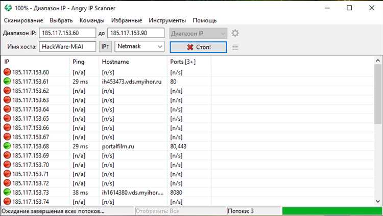 Скачать Angry IP Scanner v376 на Windows быстрый и удобный инструмент для сканирования IP-адресов